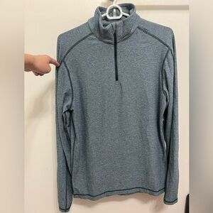 lululemon athletica Men's Slate Gray Heather Quarter-Zip Pullover